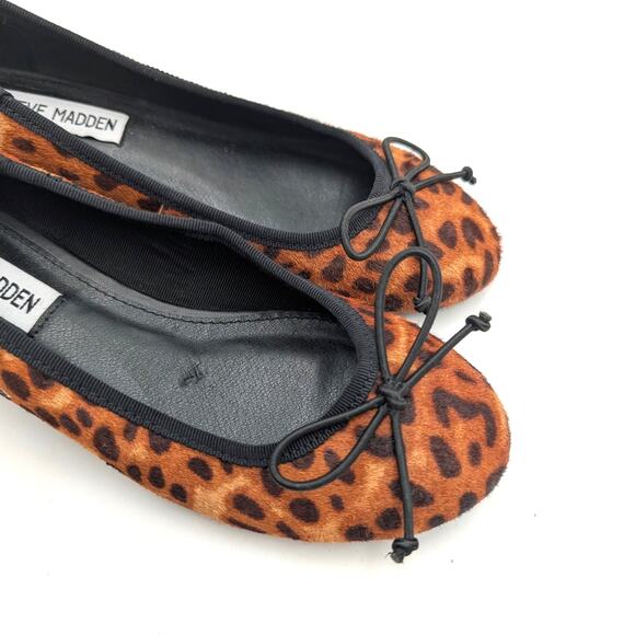 Steve Madden Cherish Leopard Genuine Calf Hair Pump Women's Brown Sz US5.5M EU36 - Picture 8 of 11